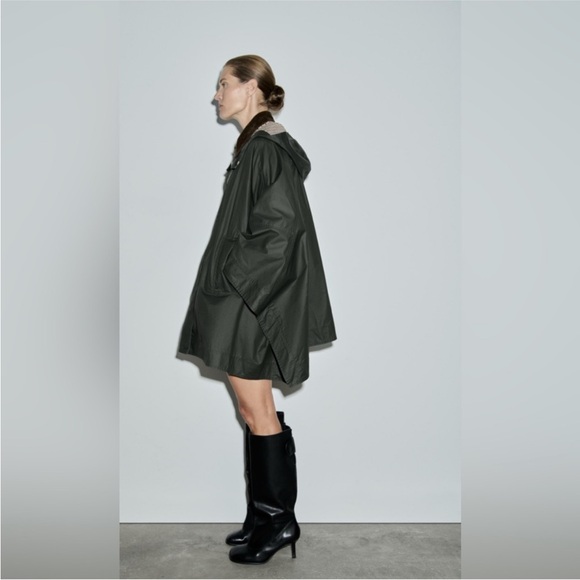 ZARA WAXED CAPE ZW COLLECTION 2969/250/500 030/338 - Picture 16 of 16